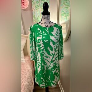 Lilly Pulitzer for Target green leaf mini dress Size XS